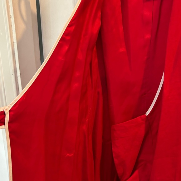 Talbots Red Dress with White Piping - Picture 3 of 3